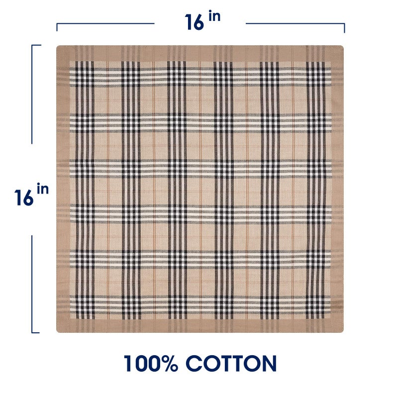 Selected Hanky 100% Cotton Men's Handkerchief 6 Piece Gift Set - Image 3
